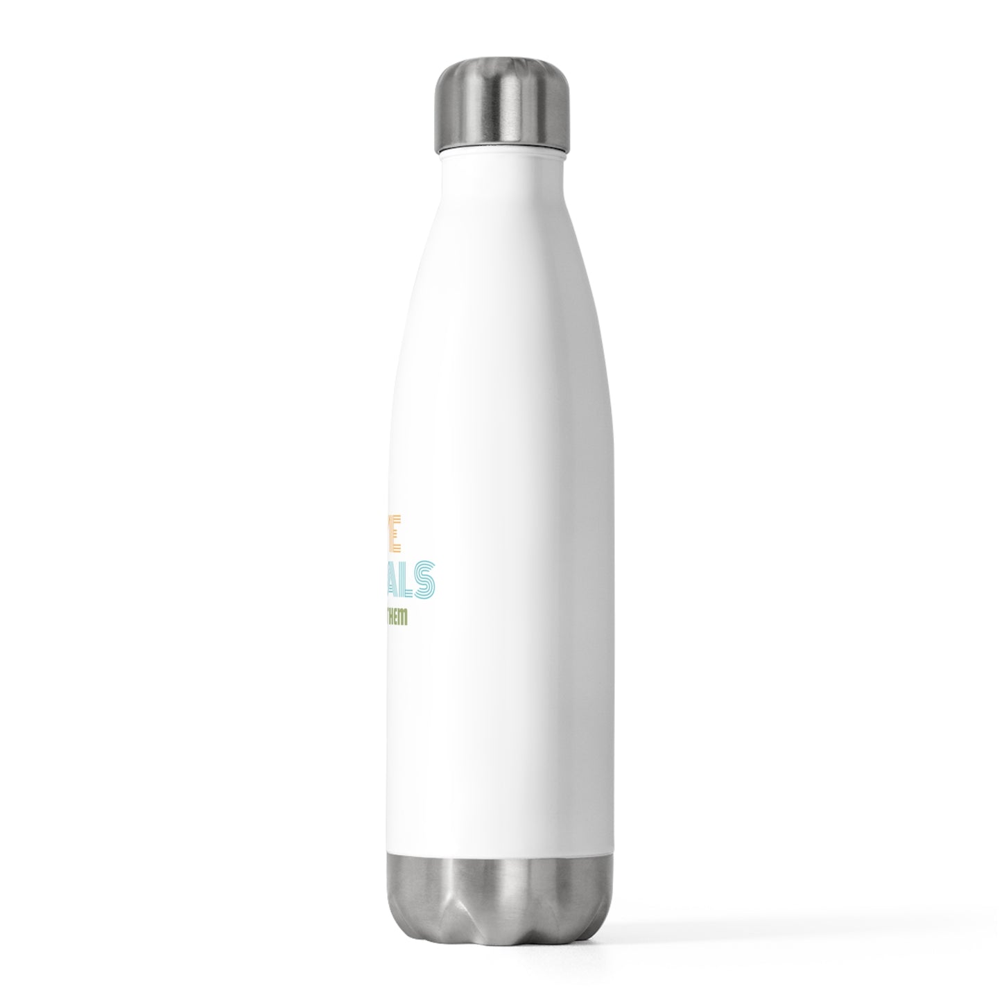 Love Animals, Don't Eat Them - 20oz Insulated Water Bottle