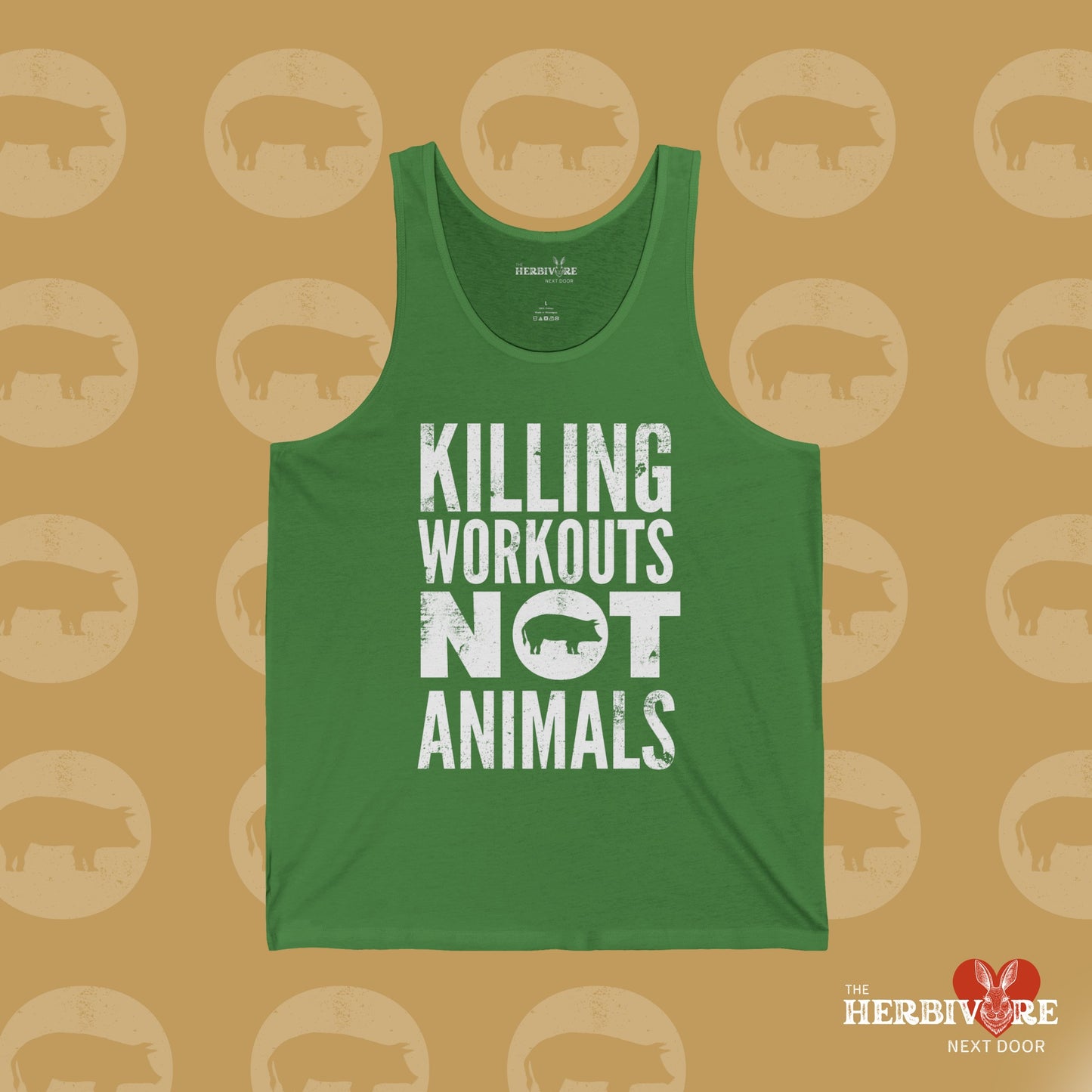 Killing Workouts Not Animals! - Unisex Jersey Tank