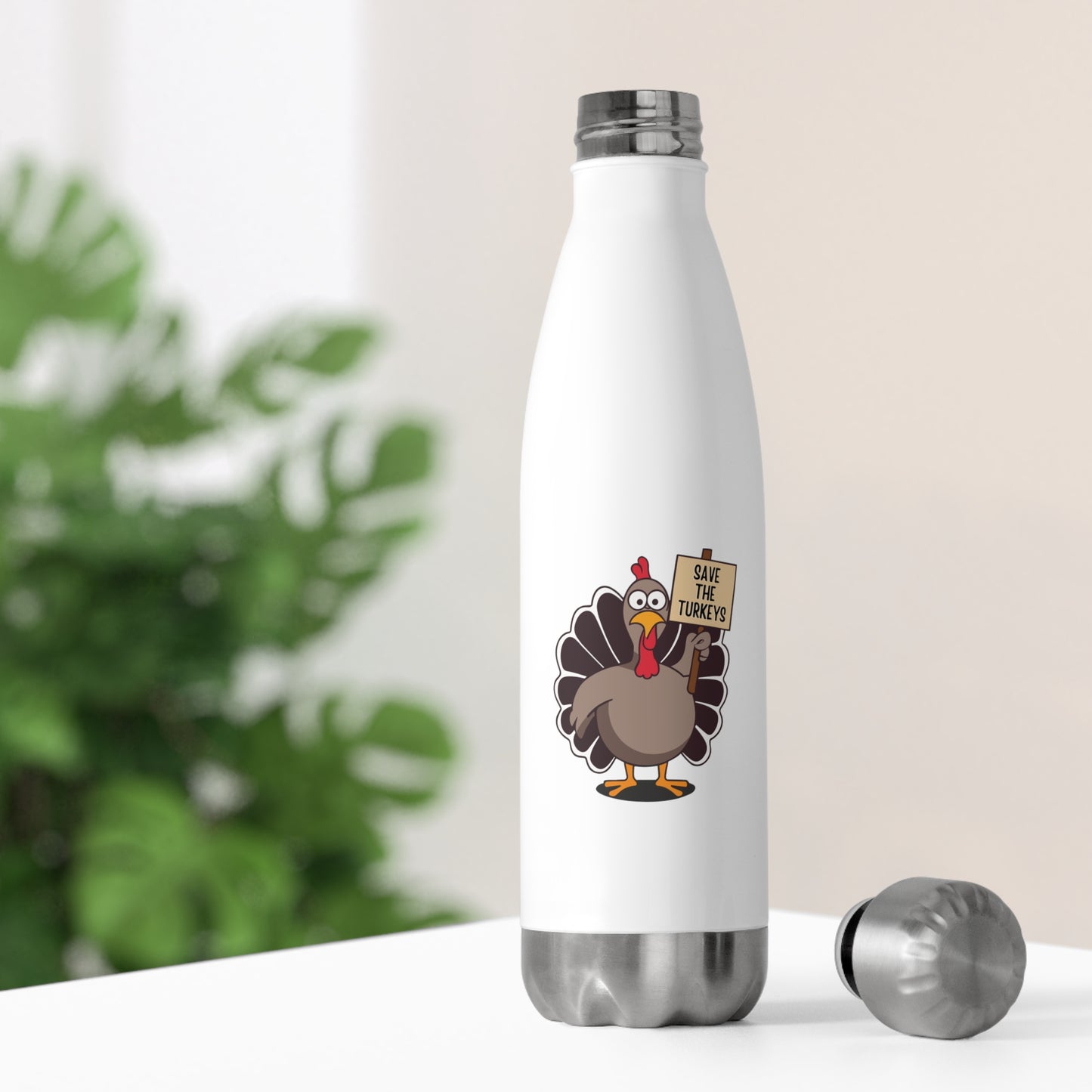 Save the Turkeys -  20oz Insulated Water Bottle