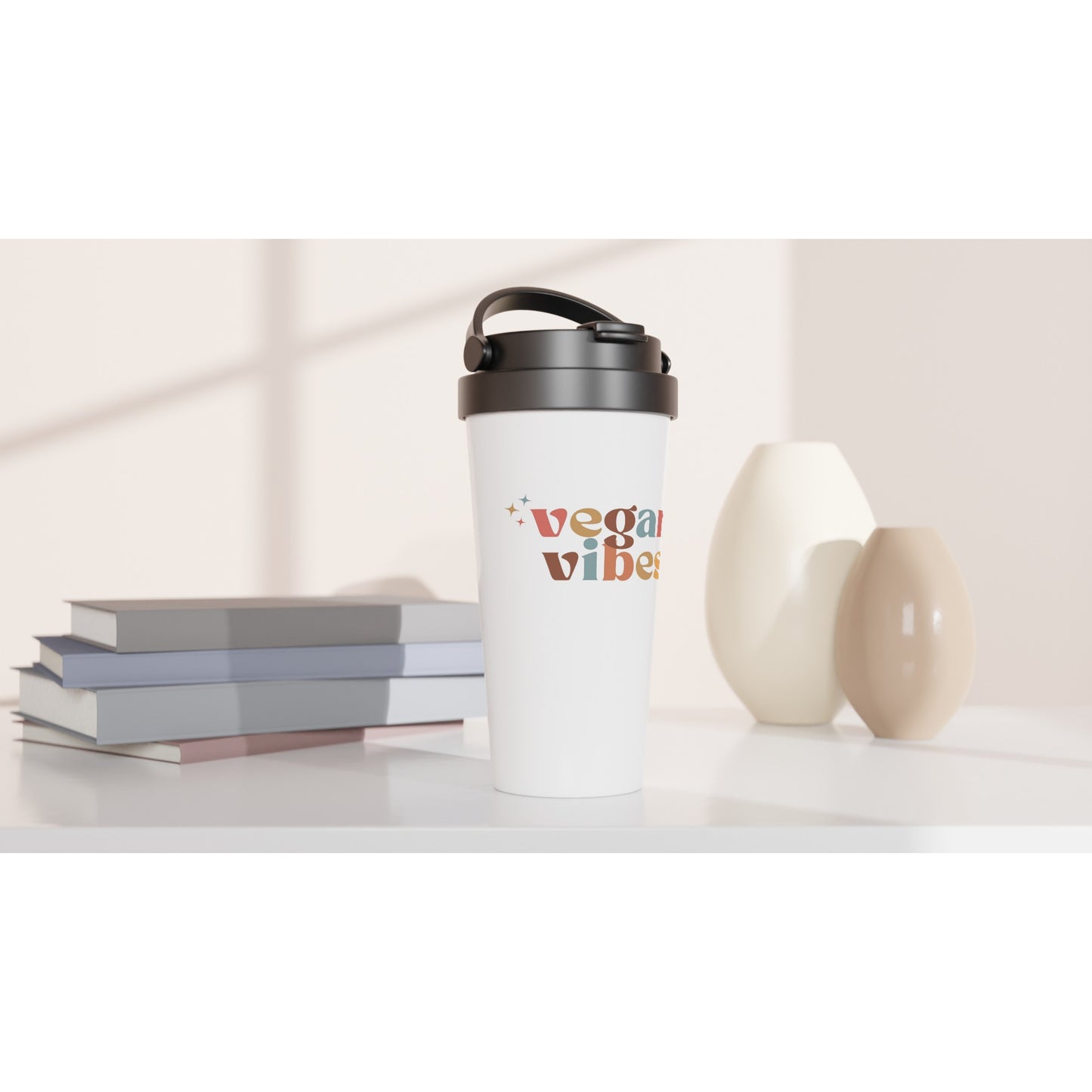 Vegan Vibes - Stainless Steel Travel Mug