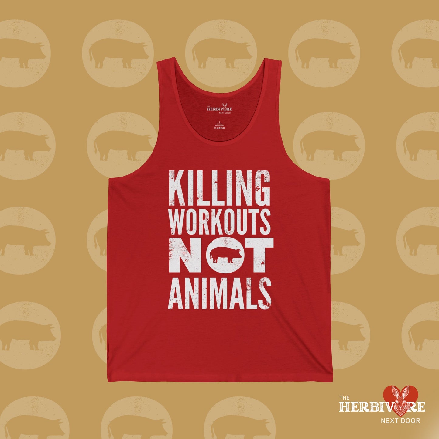 Killing Workouts Not Animals! - Unisex Jersey Tank