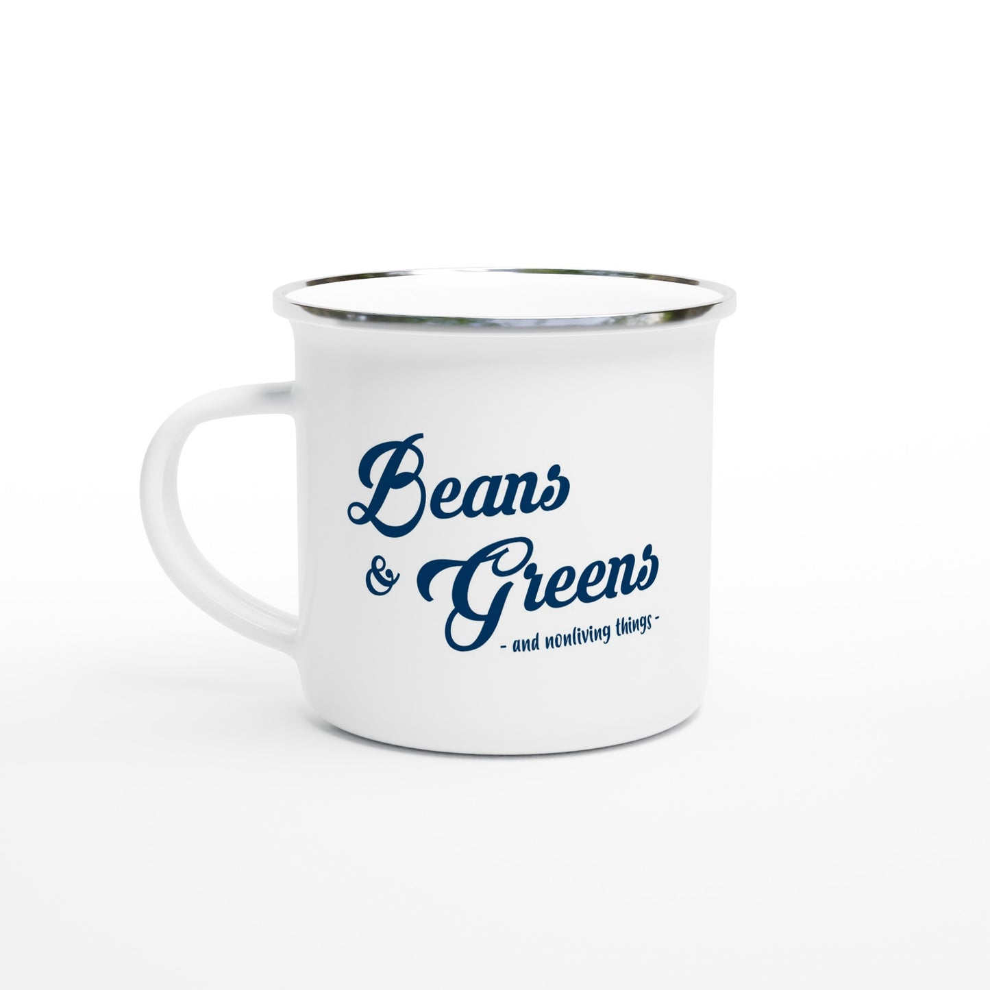 Beans & Greens 12oz Enamel Mug