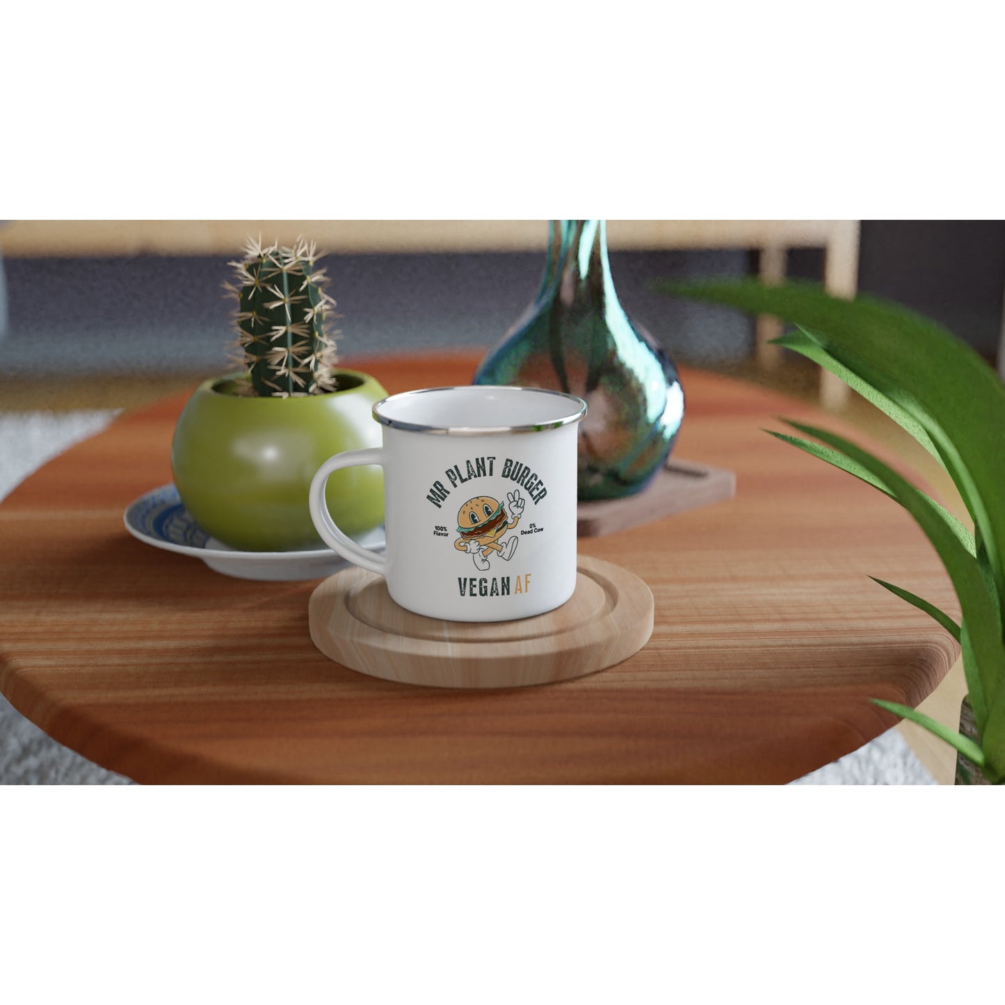 Mr Plant Burger Enamel Mug