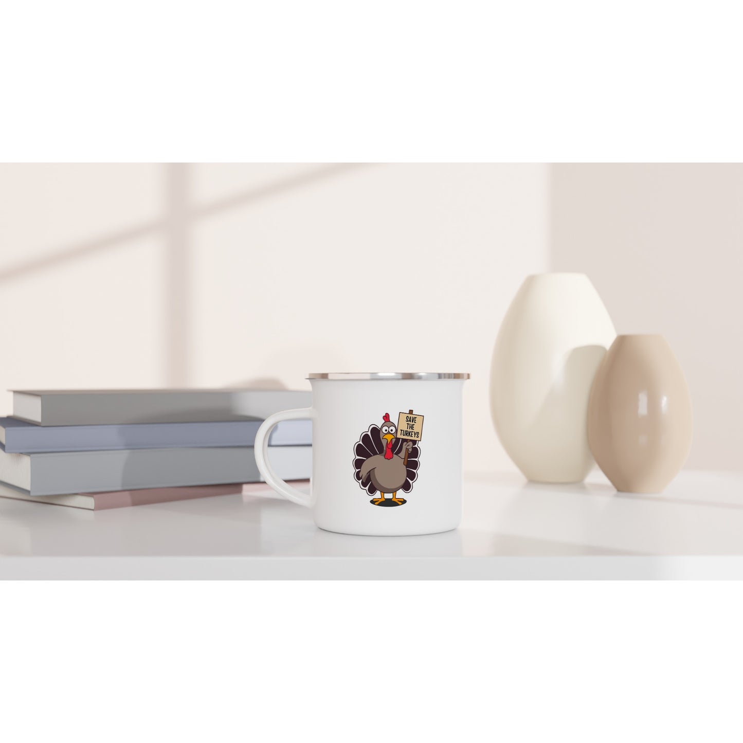 White 12oz Enamel Mug
