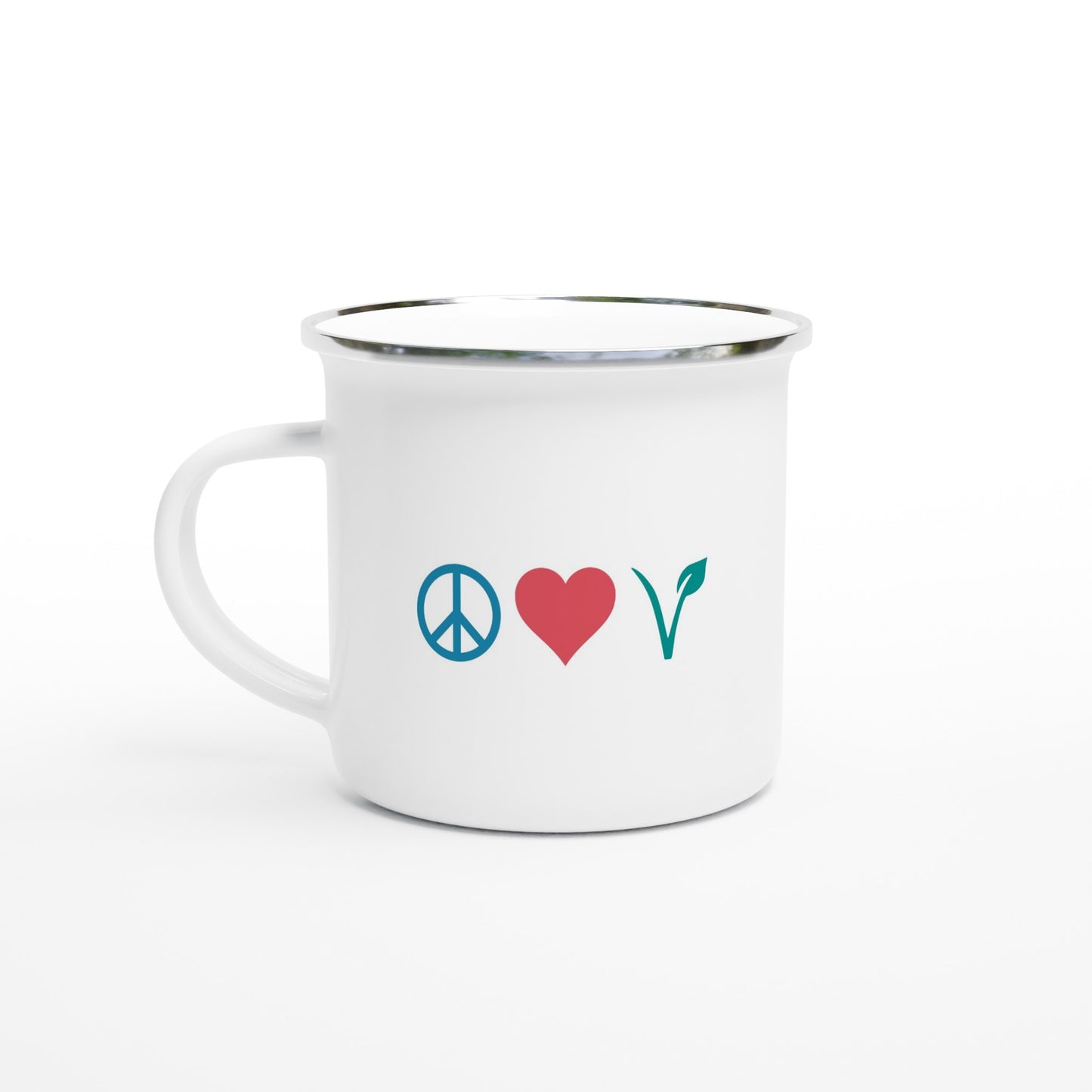 White 12oz Enamel Mug