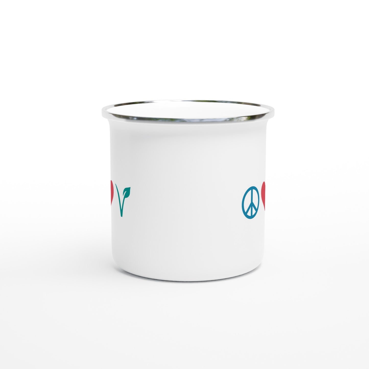 White 12oz Enamel Mug