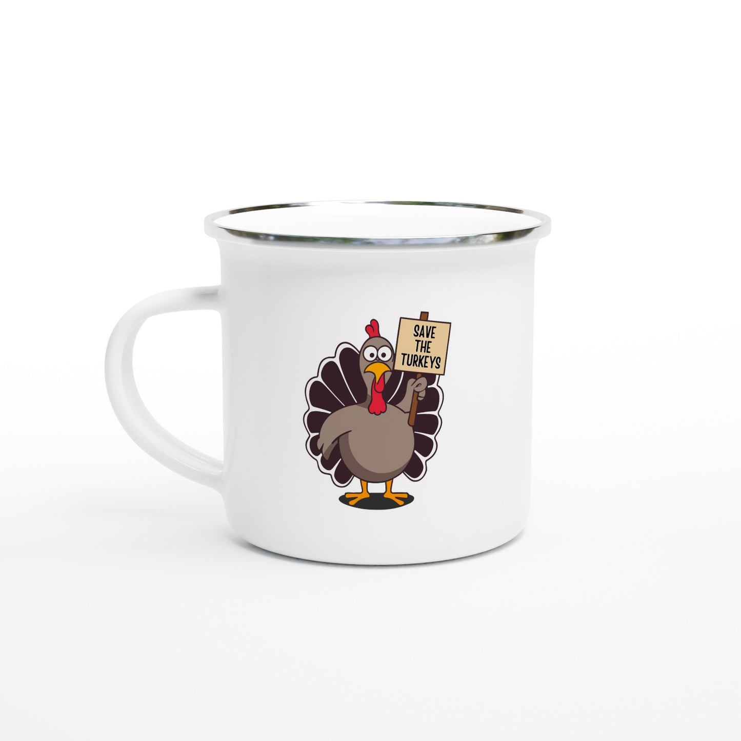 White 12oz Enamel Mug