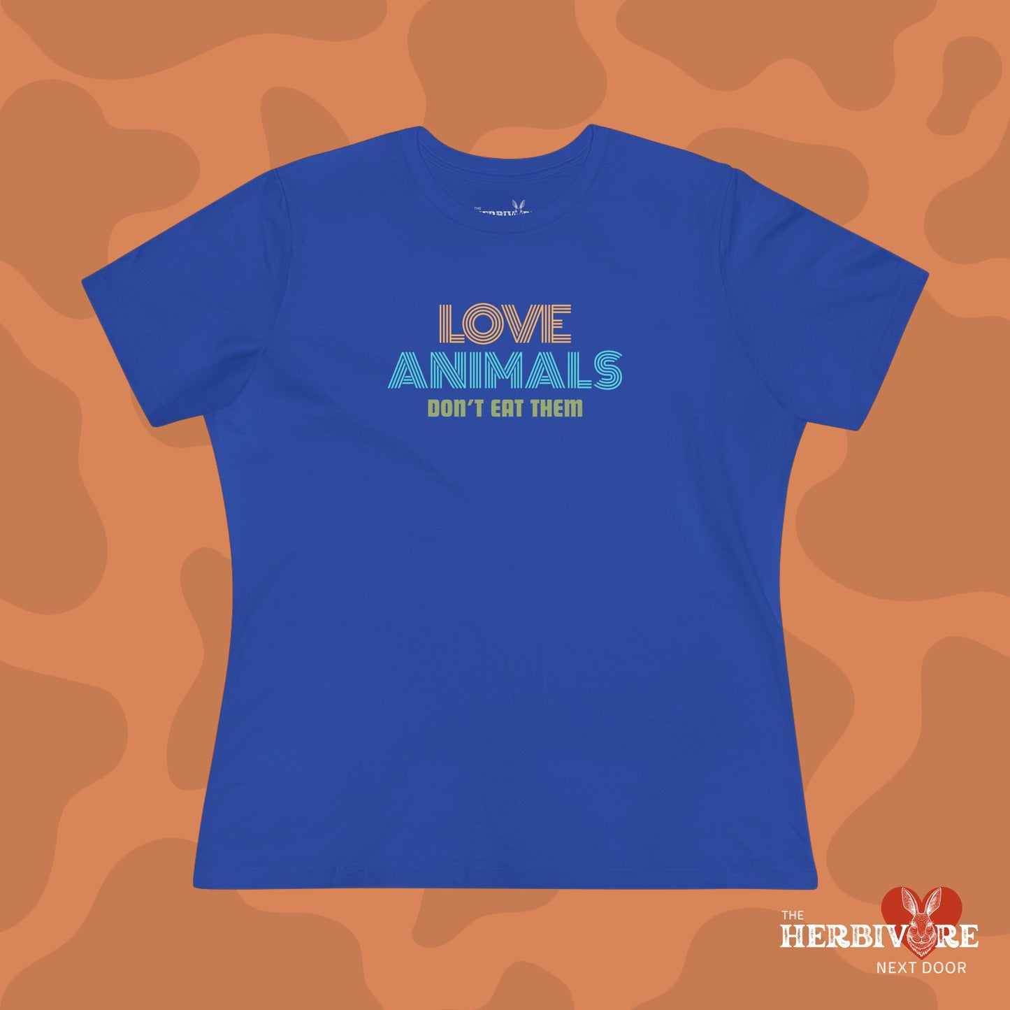 Love Animals, Don't Eat Them (Retro) - Women's Style B&C 6400