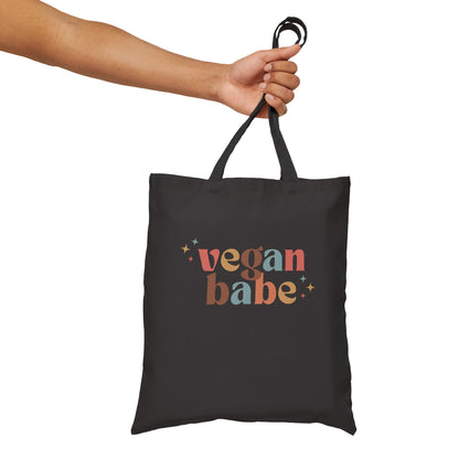 Vegan Babe -  Cotton Canvas Tote Bag