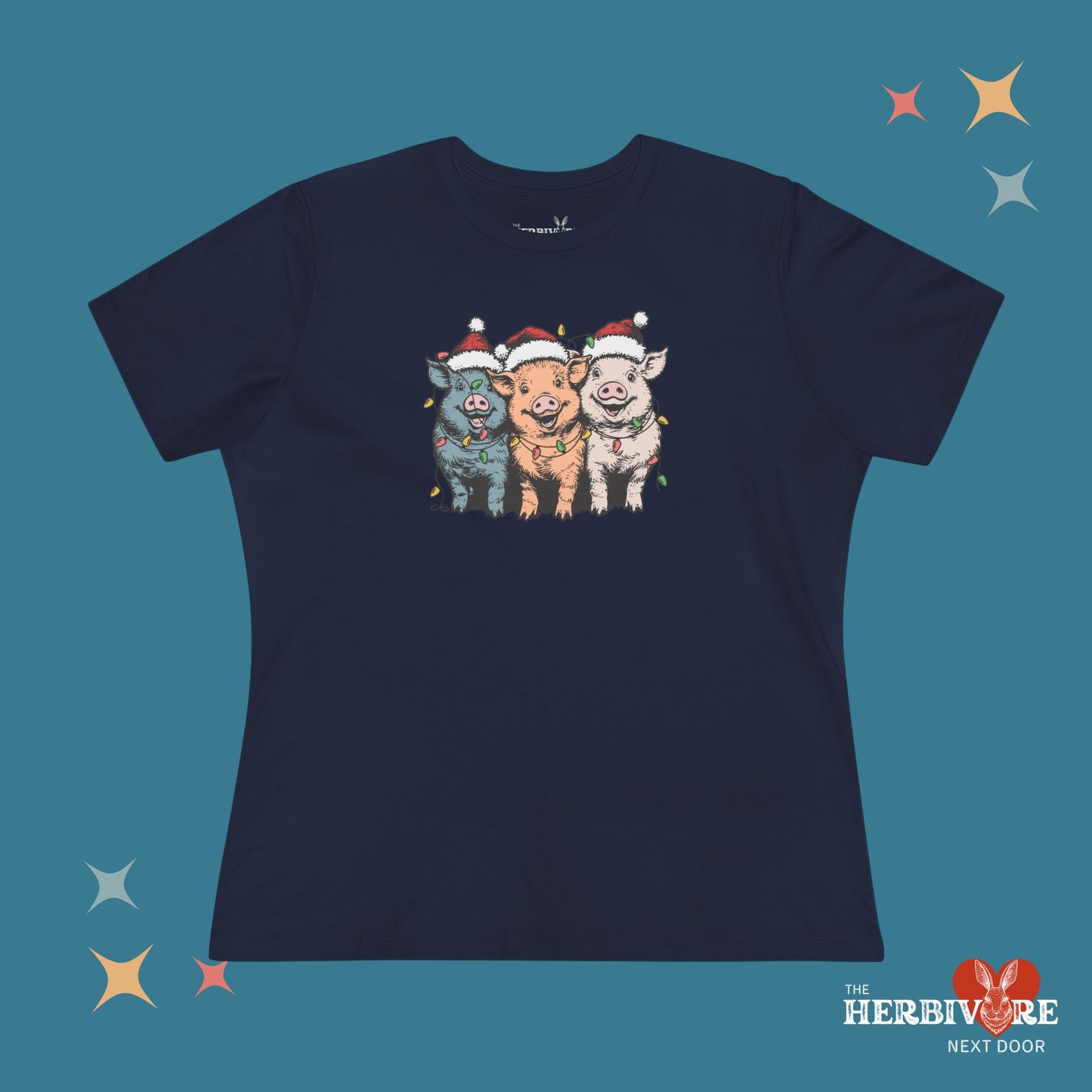 Christmas Pigs - Women's Style B&C 6400