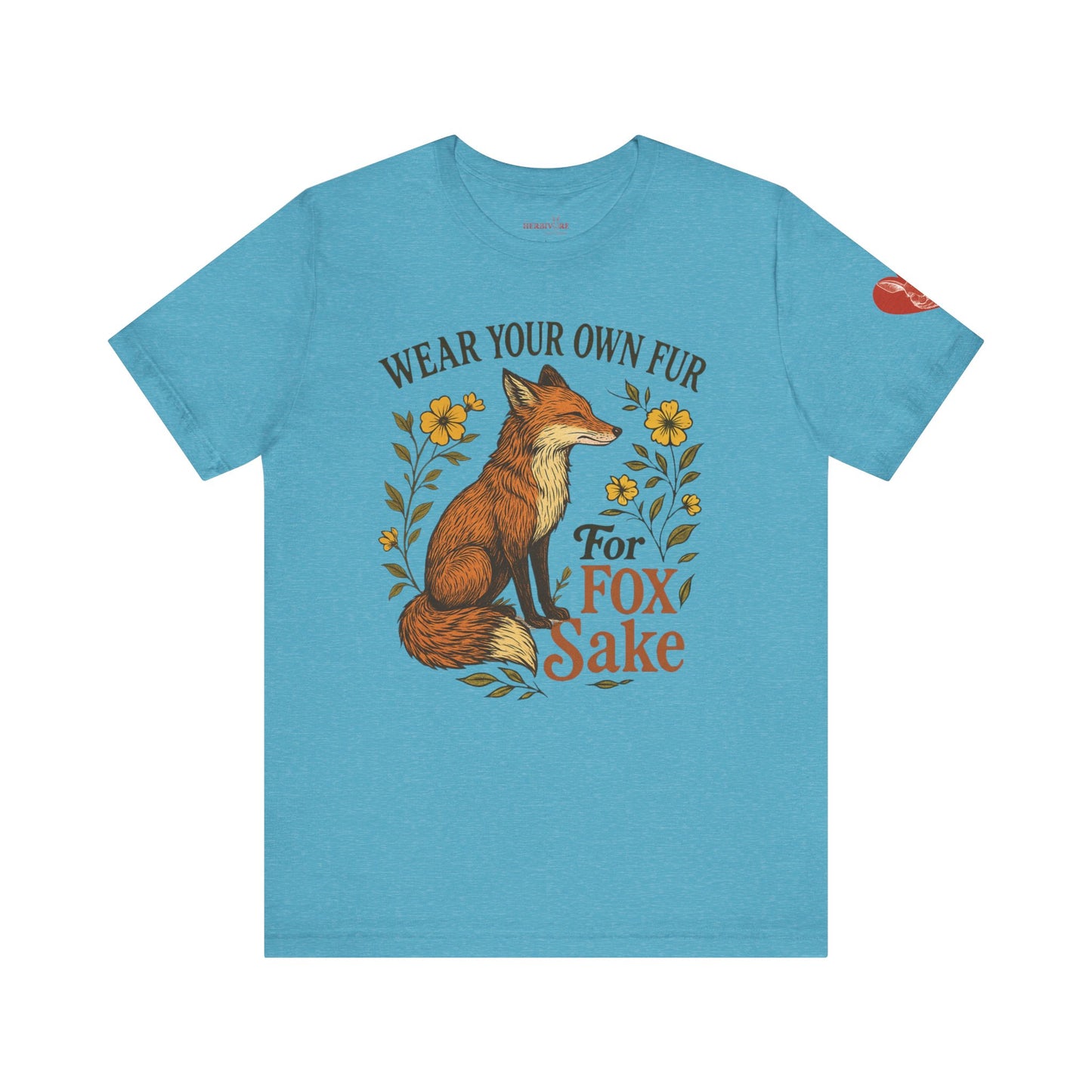Fox Graphic Tee — "Wear Your Own Fur For Fox Sake" Vintage Animal Lover Shirt