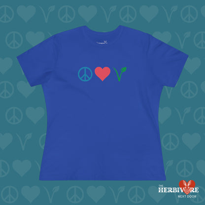 Peace Love Vegan - Women's Style B&C 6400