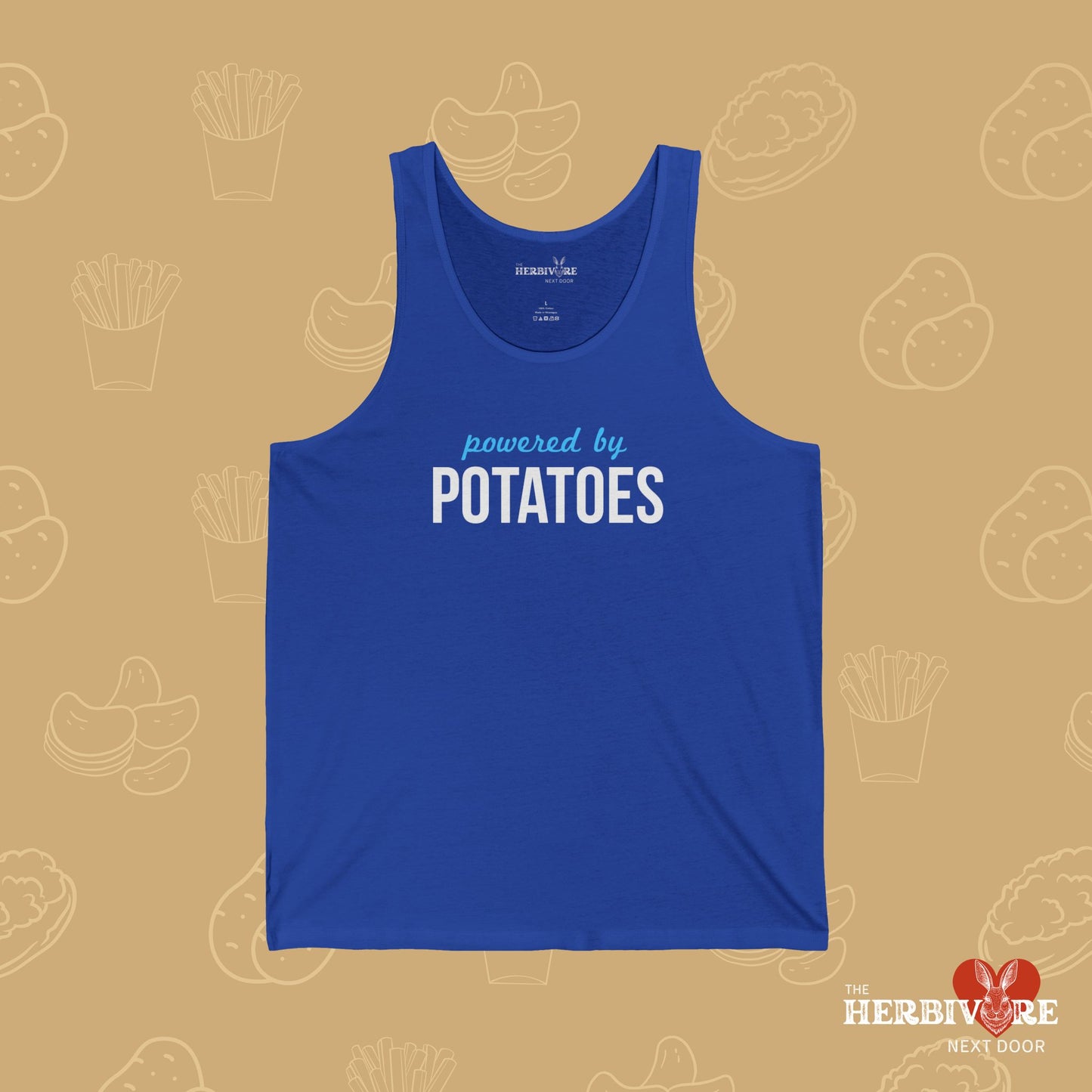 Powered By Potatoes Unisex Jersey Tank