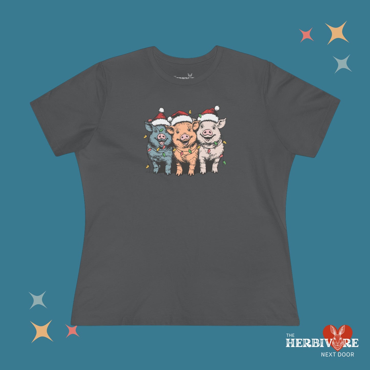 Christmas Pigs - Women's Style B&C 6400