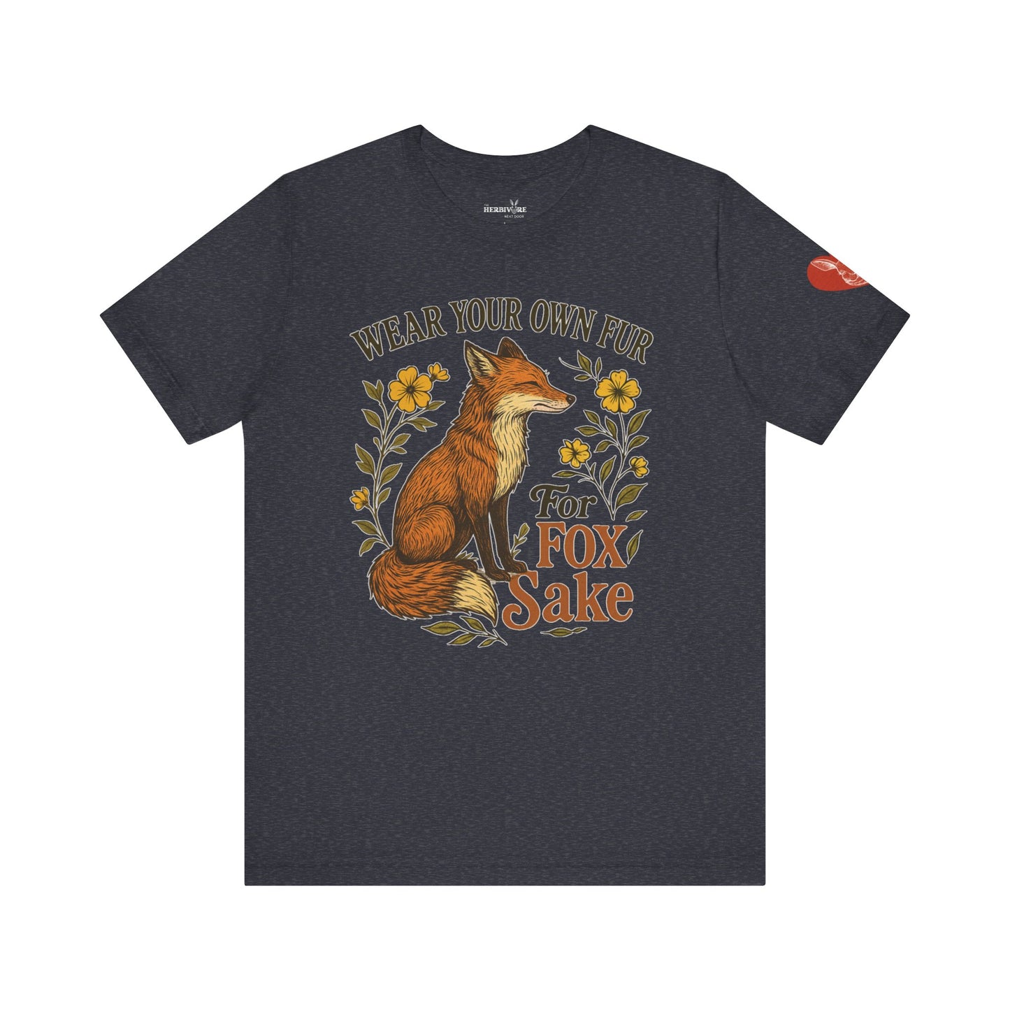 Fox Graphic Tee — "Wear Your Own Fur For Fox Sake" Vintage Animal Lover Shirt