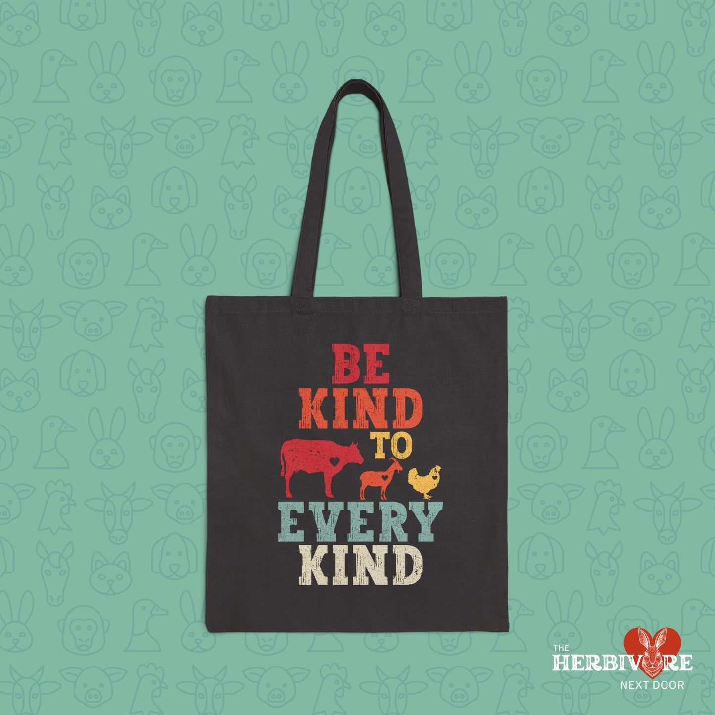 Be Kind Every Kind Cotton Canvas Tote Bag