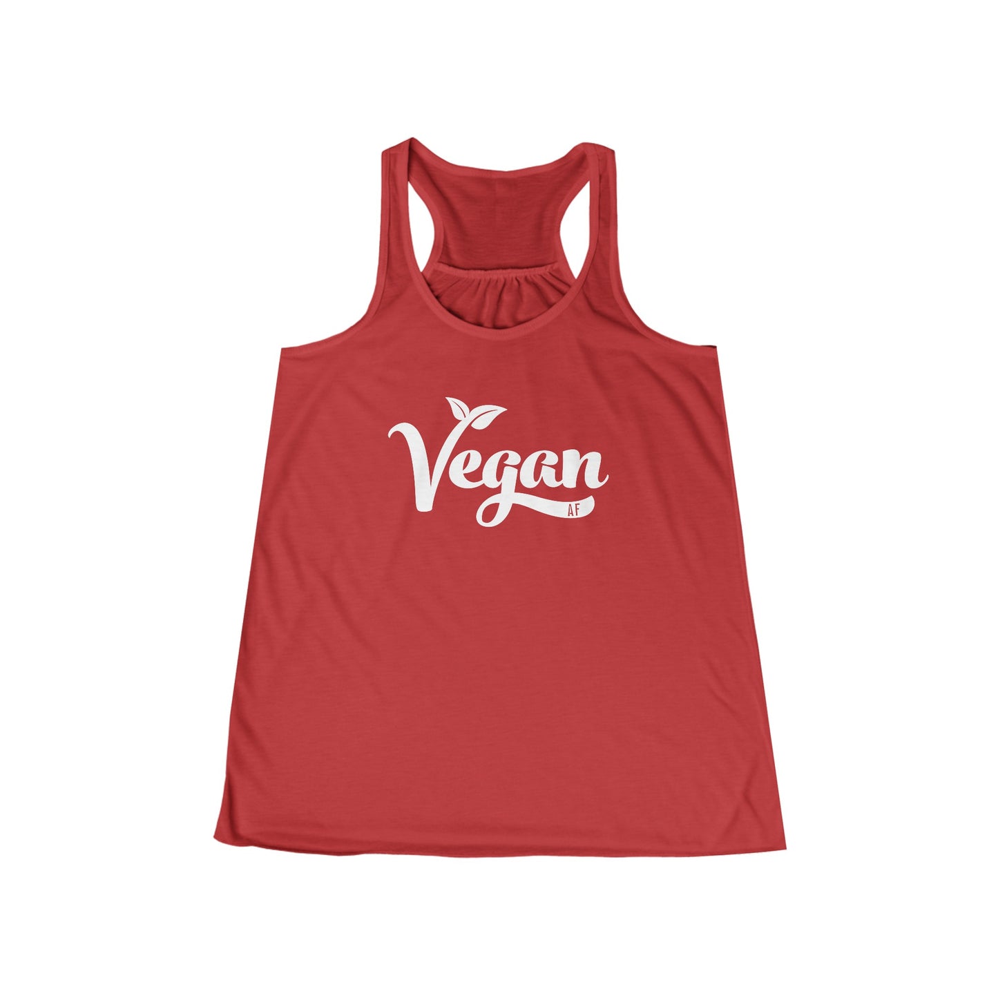 "Vegan AF" Women's Tank Top with White Font (run small - order one size up from normal unisex)