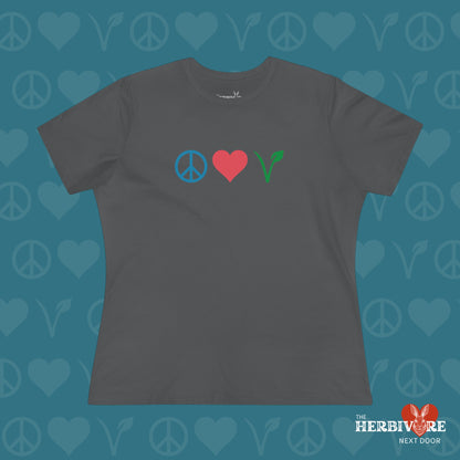 Peace Love Vegan - Women's Style B&C 6400