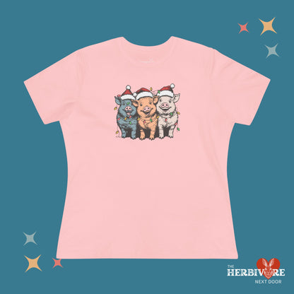 Christmas Pigs - Women's Style B&C 6400