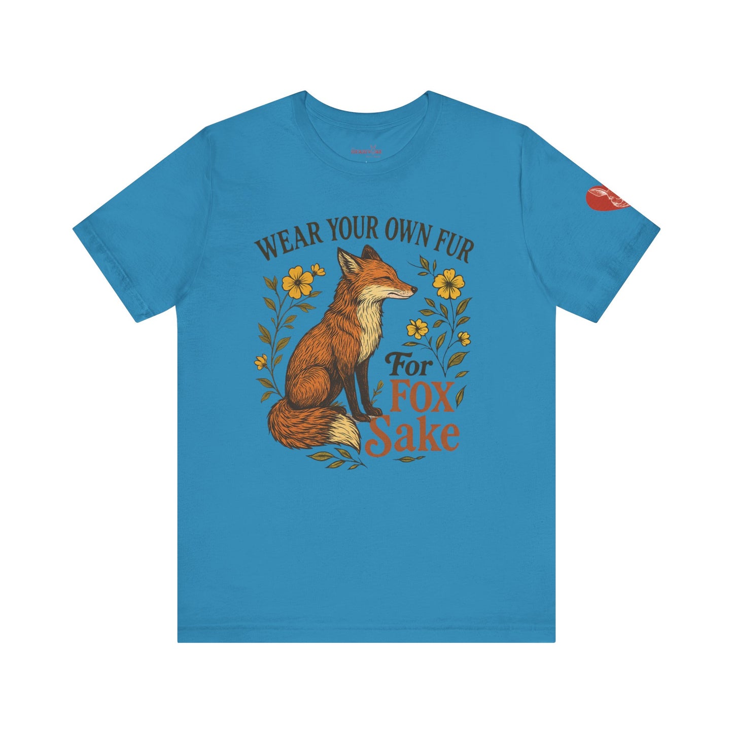 Fox Graphic Tee — "Wear Your Own Fur For Fox Sake" Vintage Animal Lover Shirt