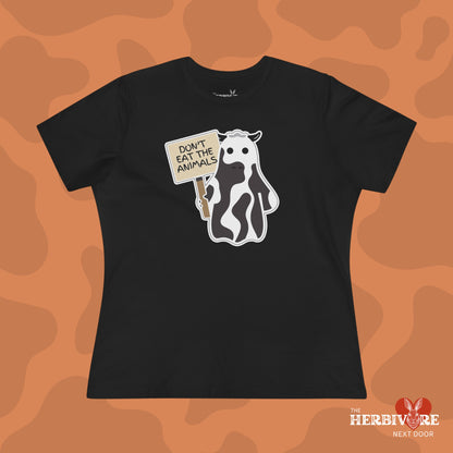 Ghost Cow - Don't Eat The Animals - Women's Style B&C 6400