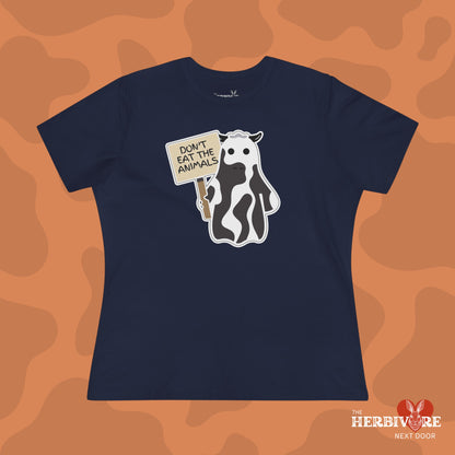 Ghost Cow - Don't Eat The Animals - Women's Style B&C 6400