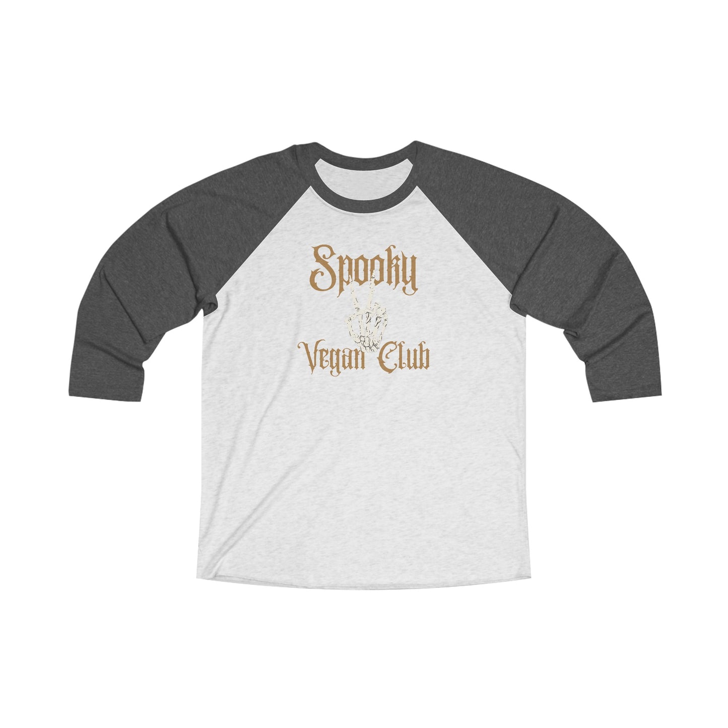 Spooky Vegan Club -  3\4 Raglan Tee - Unisex