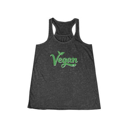 "Vegan AF" Women's Tank Top with Green and White Font (run small - order one size up from normal unisex)