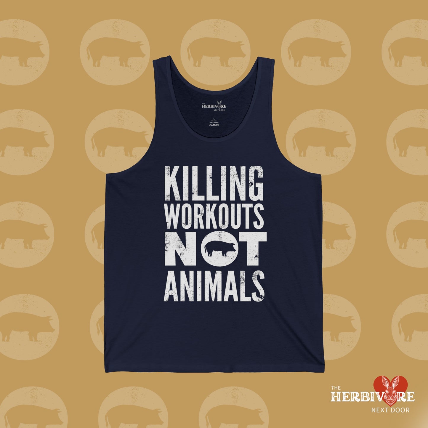 Killing Workouts Not Animals! -  Unisex Jersey Tank