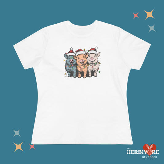 Christmas Pigs - Women's Style B&C 6400