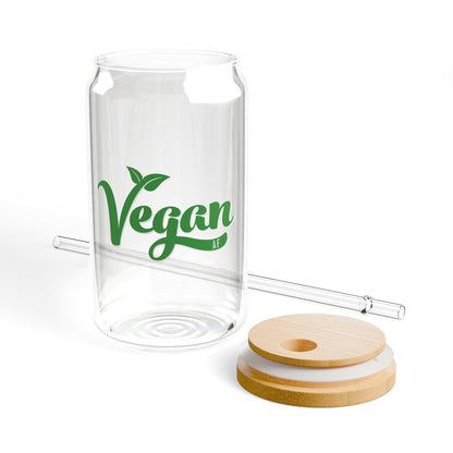 Vegan AF Sipper Glass, 16oz