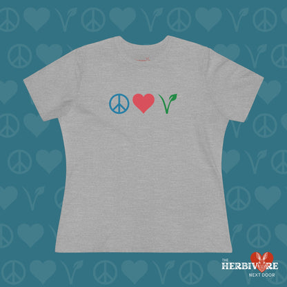 Peace Love Vegan - Women's Style B&C 6400