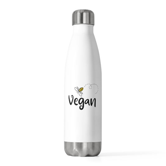 Bee Vegan -  20oz Insulated Water Bottle