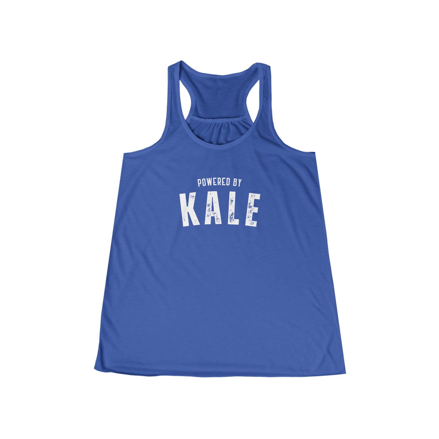 "Powered By Kale" Women's Tank Top with Green and White Font (run small - order one size up from normal unisex)