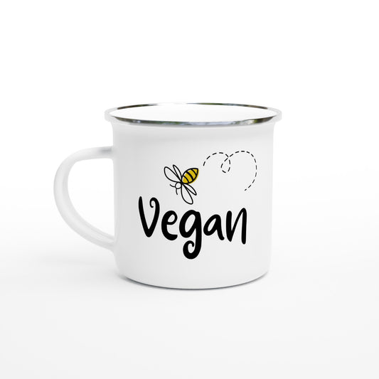 Bee Vegan - Enamel Mug