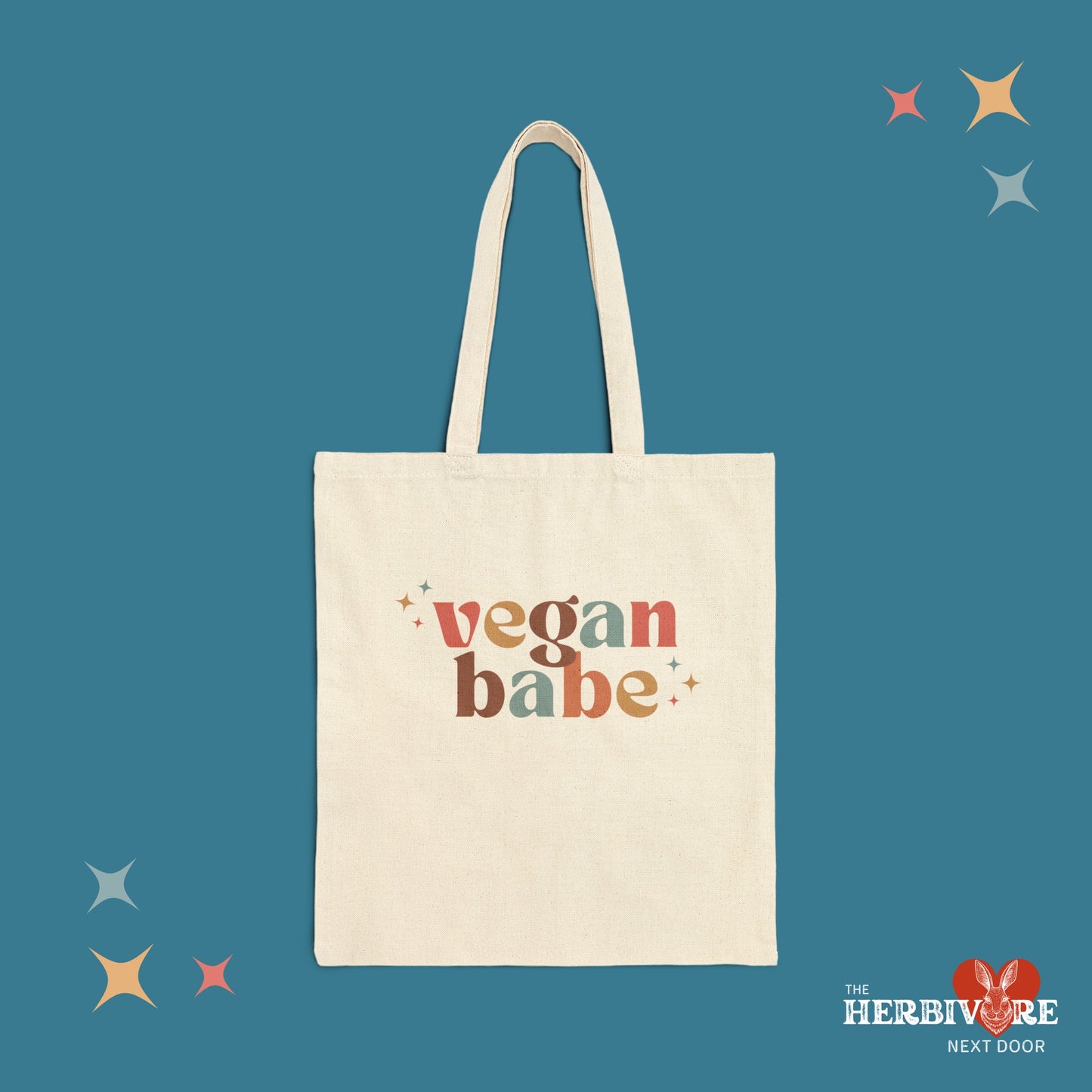 Vegan Babe -  Cotton Canvas Tote Bag