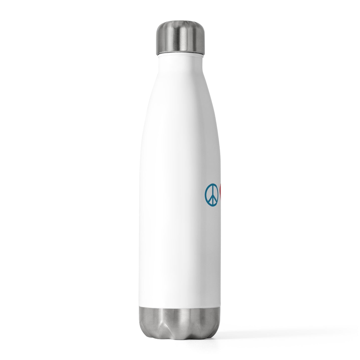 Peace Love Vegan - 20oz Insulated Water Bottle