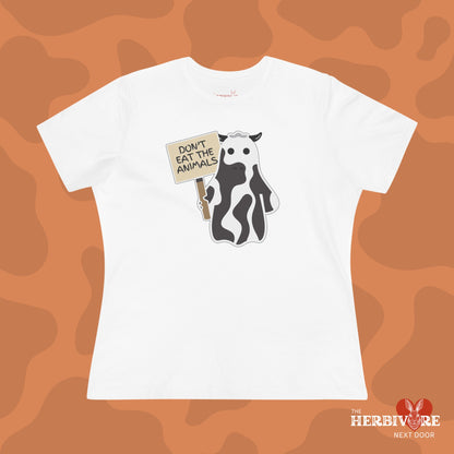 Ghost Cow - Don't Eat The Animals - Women's Style B&C 6400