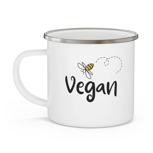 Bee Vegan - Enamel Mug