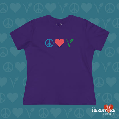 Peace Love Vegan - Women's Style B&C 6400