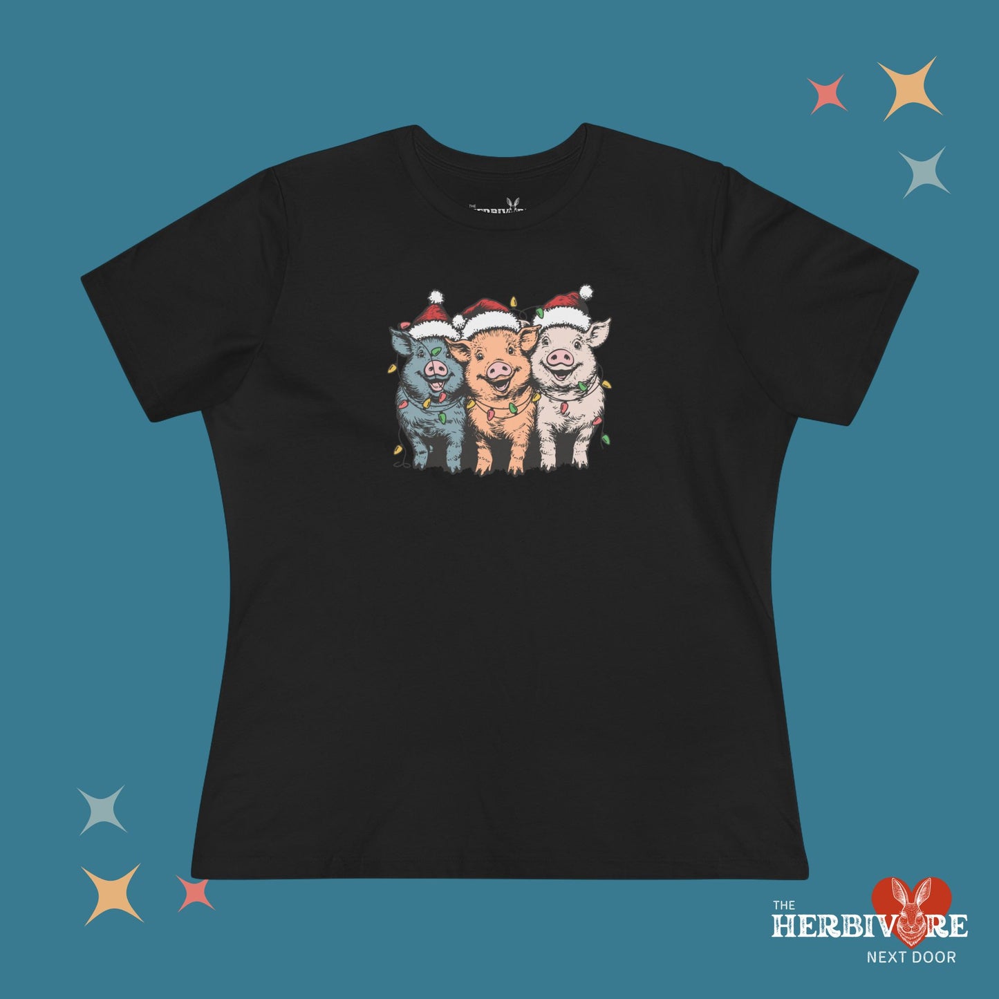 Christmas Pigs - Women's Style B&C 6400