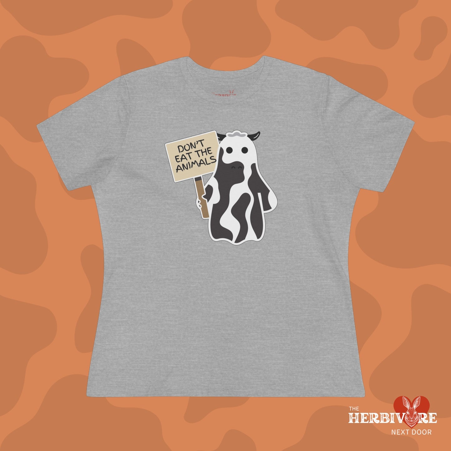 Ghost Cow - Don't Eat The Animals - Women's Style B&C 6400