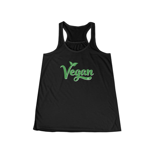 "Vegan AF" Women's Tank Top with Green and White Font (run small - order one size up from normal unisex)