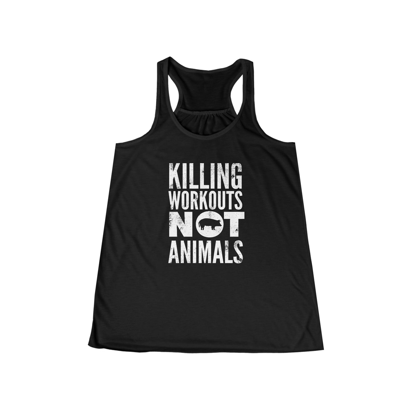 Killing Workouts Not Animals! - Women's Tank Top (run small - order one size up from normal unisex)