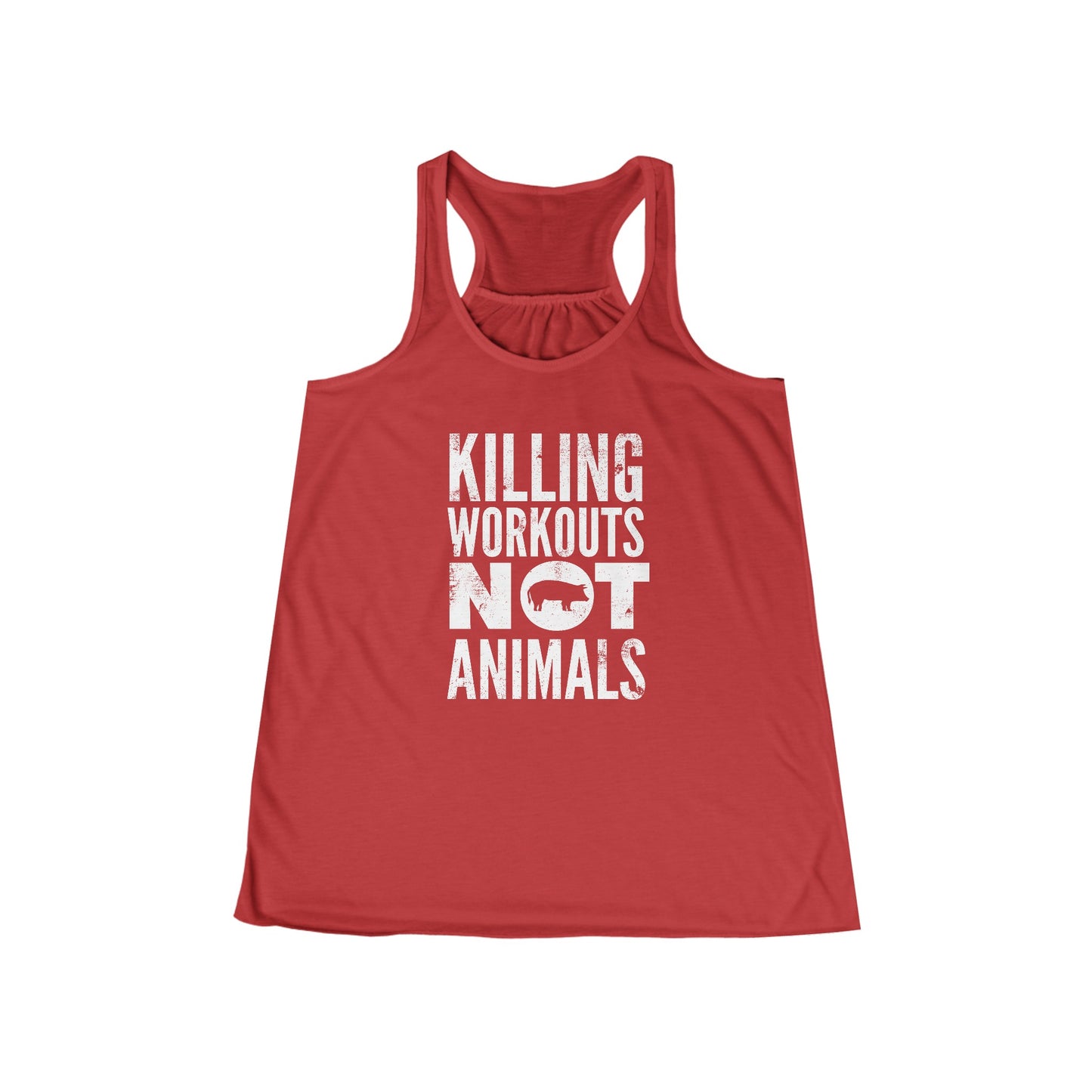 Killing Workouts Not Animals! - Women's Tank Top (run small - order one size up from normal unisex)