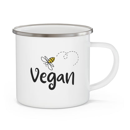 Bee Vegan - Enamel Mug