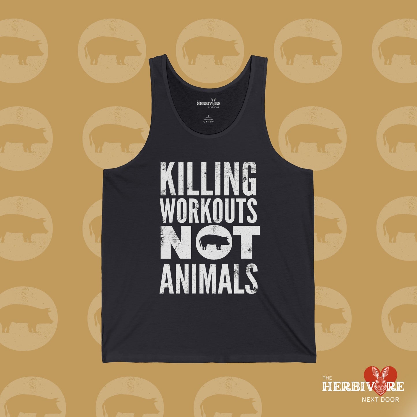 Killing Workouts Not Animals! -  Unisex Jersey Tank