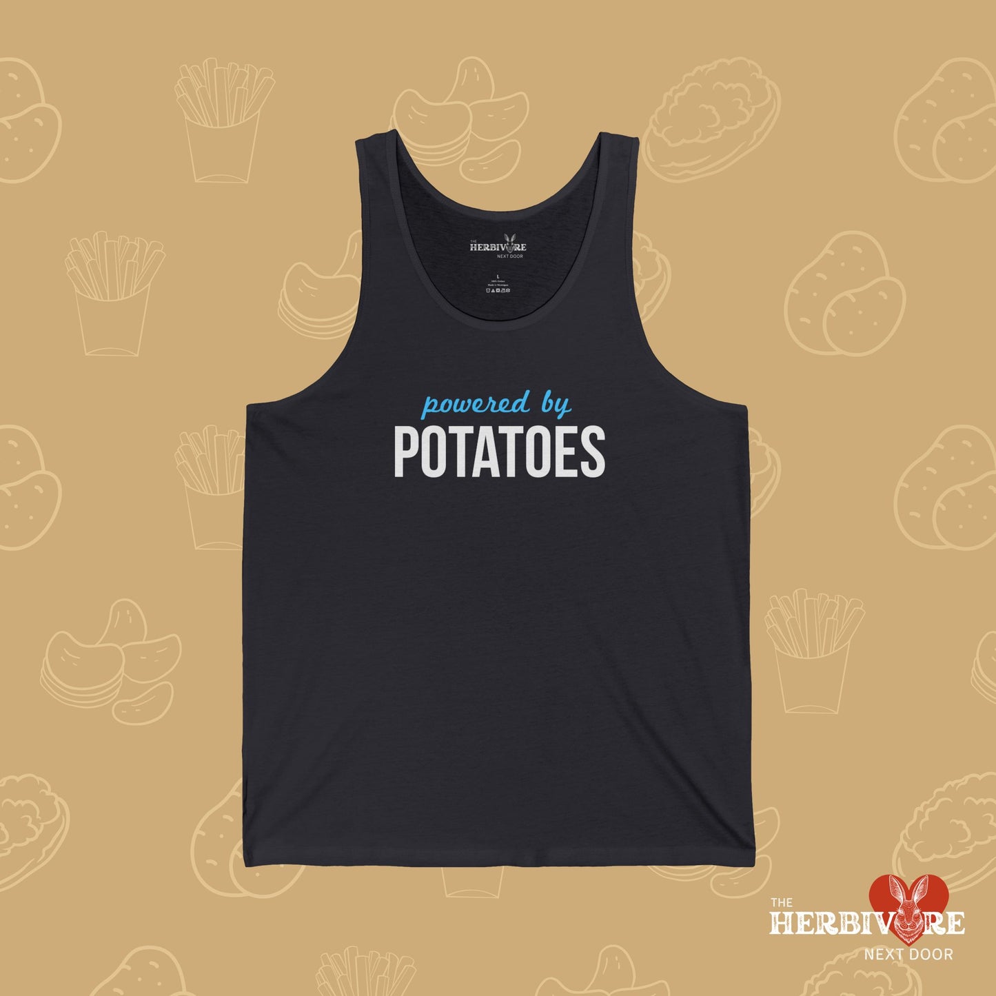 Powered By Potatoes Unisex Jersey Tank