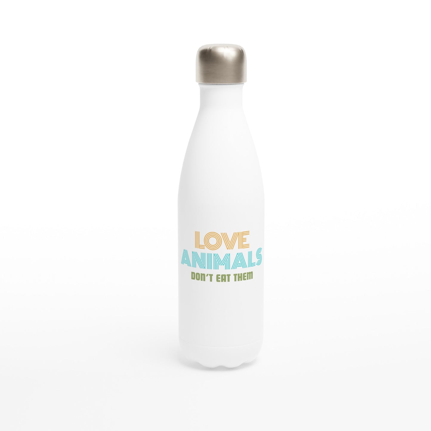 Love Animals, Don't Eat Them - Water Bottle