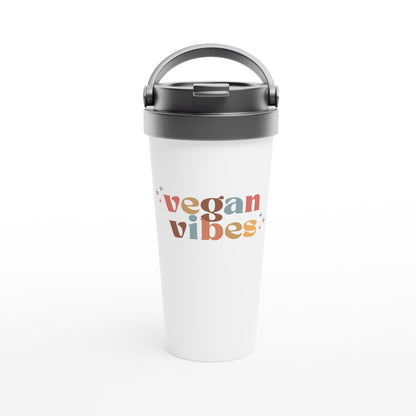 Vegan Vibes - Stainless Steel Travel Mug